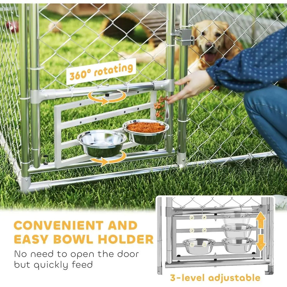 Heavy Duty Dog Kennel With Waterproof Roof And Secure Lock