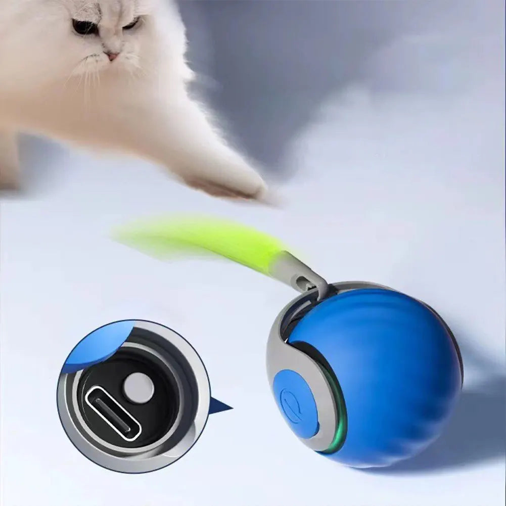 Automatic Moving Cat Ball Toy USB Rechargeable Pet Toy