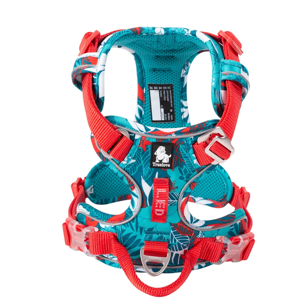 TrueLove Dog Harness Reflective Padded Quick Release Nylon
