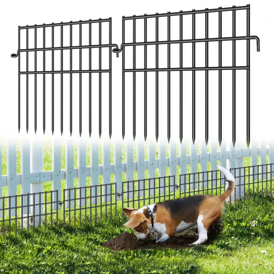XMSJ Garden Animal Barrier Fence 26 Pack No Dig Dog Border