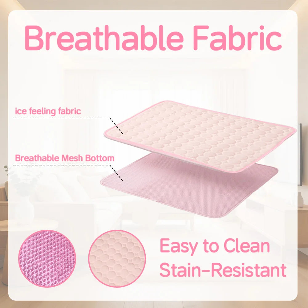 Pet Ice Cooling Orthopedic Mat Pad Bed For Cats Dogs