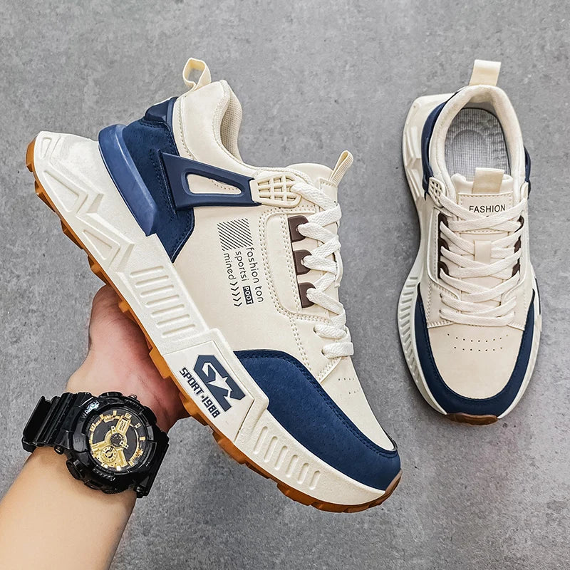 NONE Men's Casual Sports Shoes Thick Sole Breathable Running Shoes