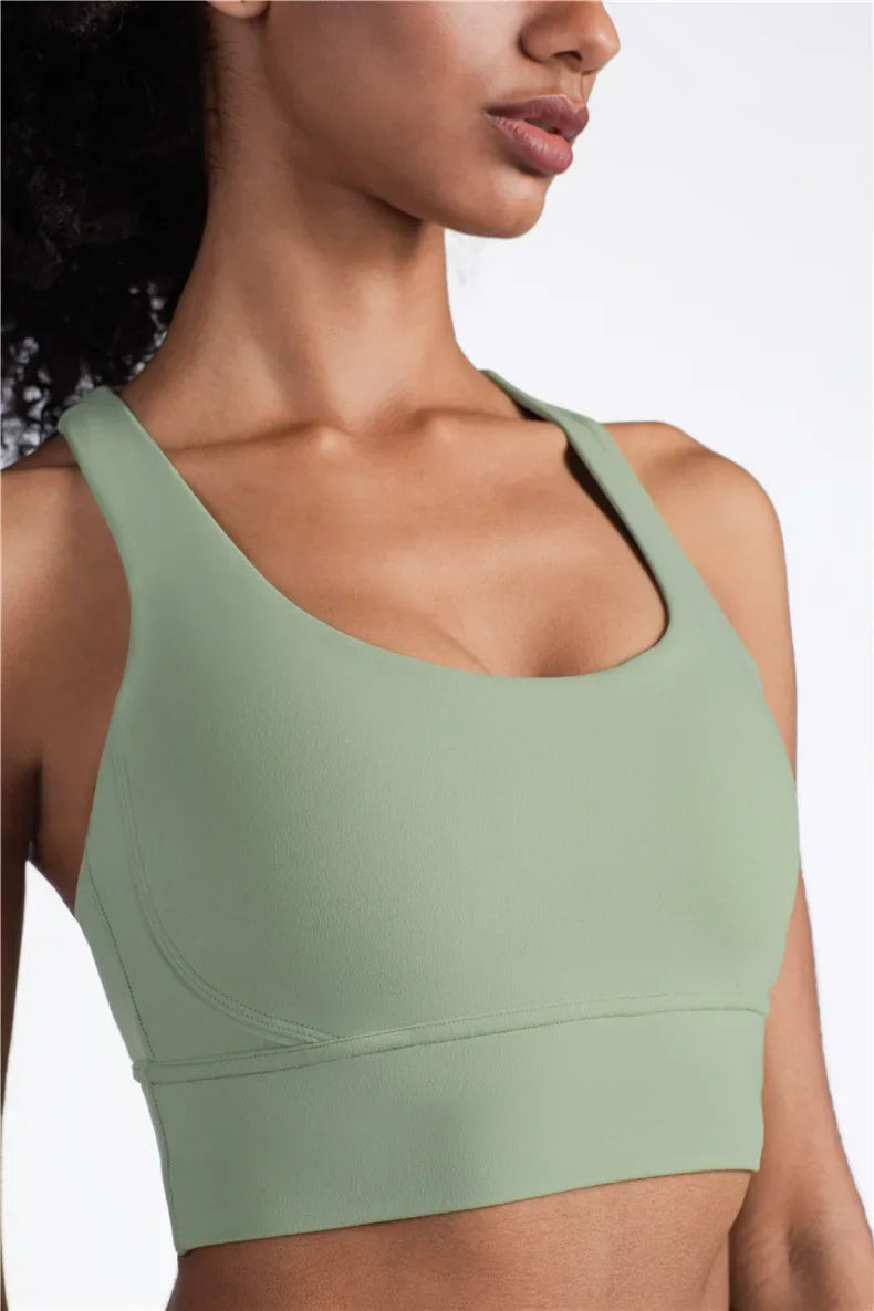 COZOK Cross Back Yoga Bra Tank Top Breathable For Women