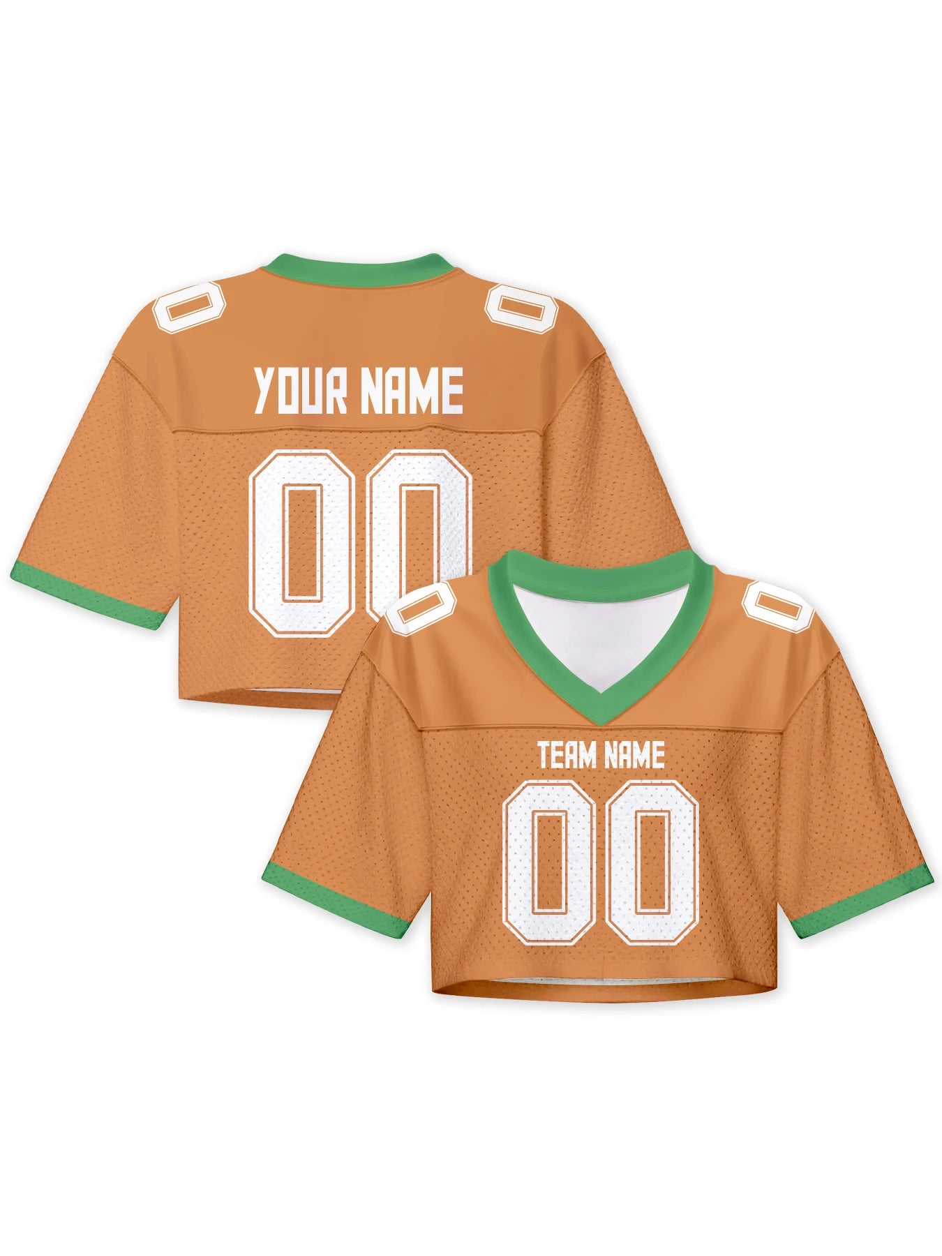 Custom American Football Jersey Crop Top for Women & Girls Plain Sporty Cropped Shirt Personalized Name Number Jerseys Fans Gift