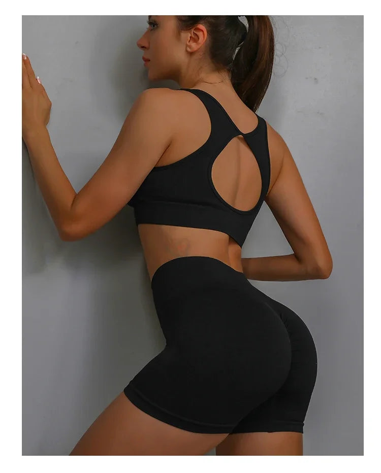 Women Yoga Shorts High Waist Workout Tights for Gym and Running