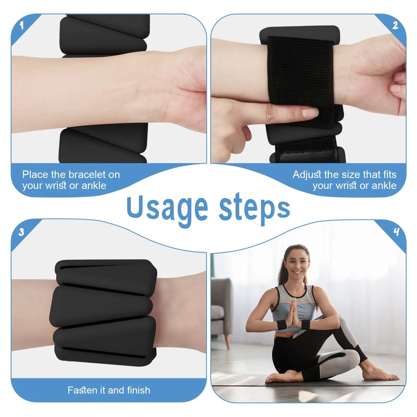 FZCSPEED Pilates Weight Bangles Set For Women Wrist And Ankle