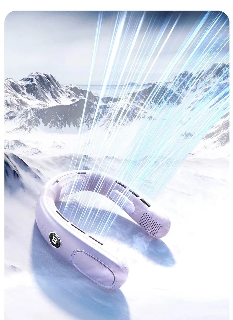 N90 Neck Fan Bladeless USB Rechargeable 5 Speed Portable