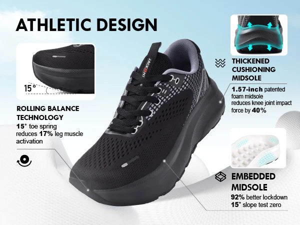 Wide Toe Box Shoes Women Arch Support Orthopedic Running Sneakers