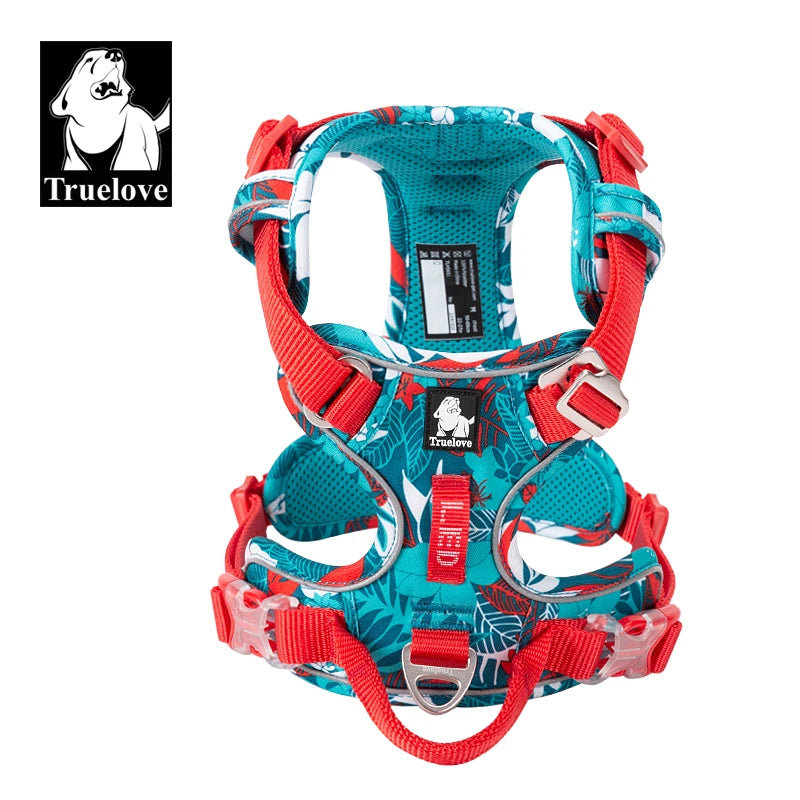 TrueLove Dog Harness Reflective Padded Quick Release Nylon
