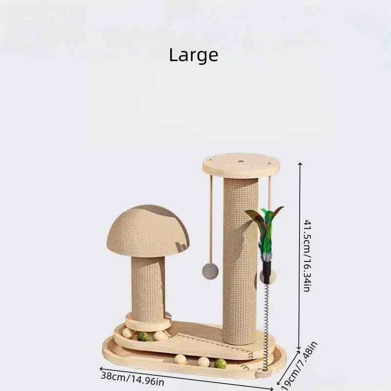 CZBNYXCN Interactive Cat Scratching Post Tower Ball Track With Jute