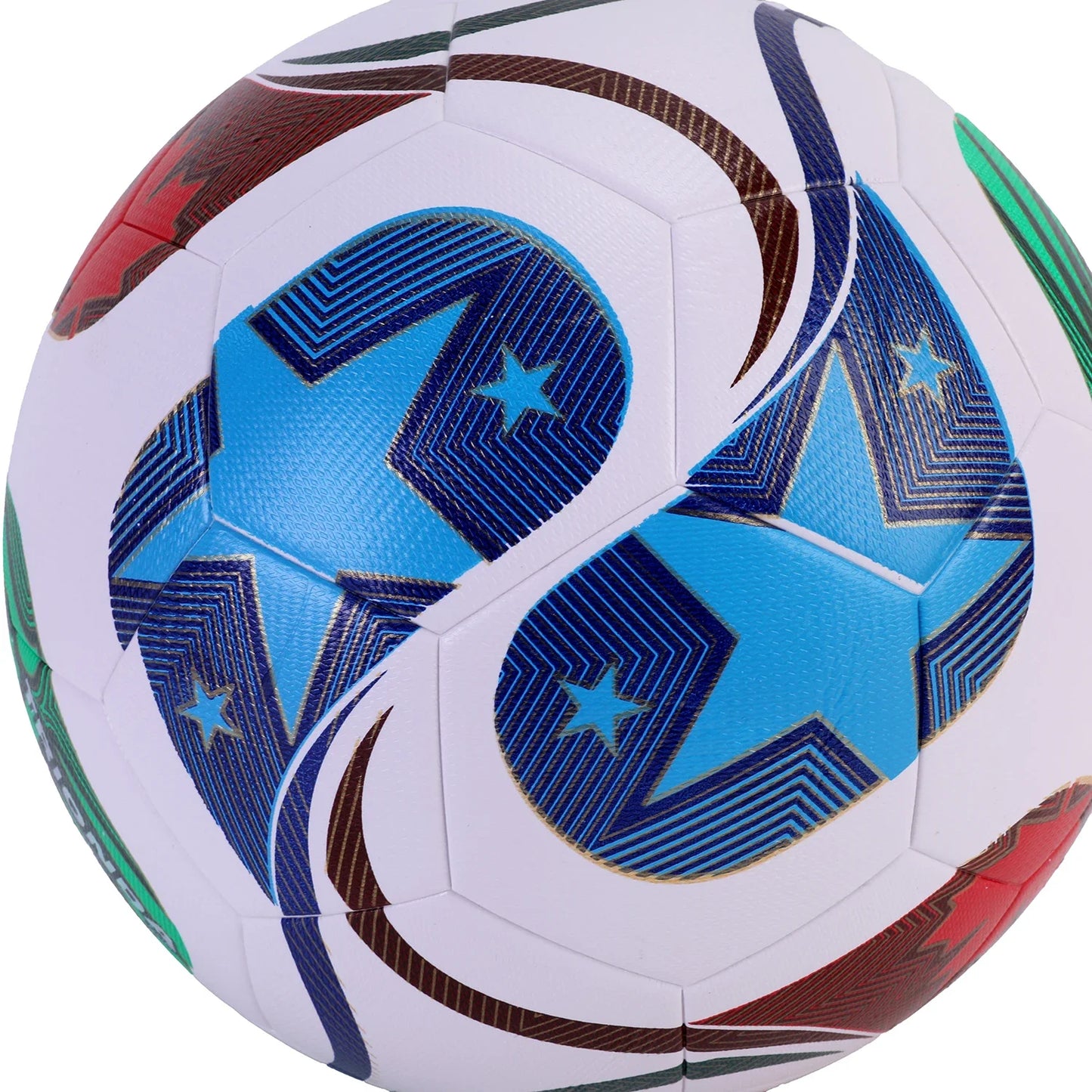 LISM Soccer Ball PU Leather Seamless Wear Resistant