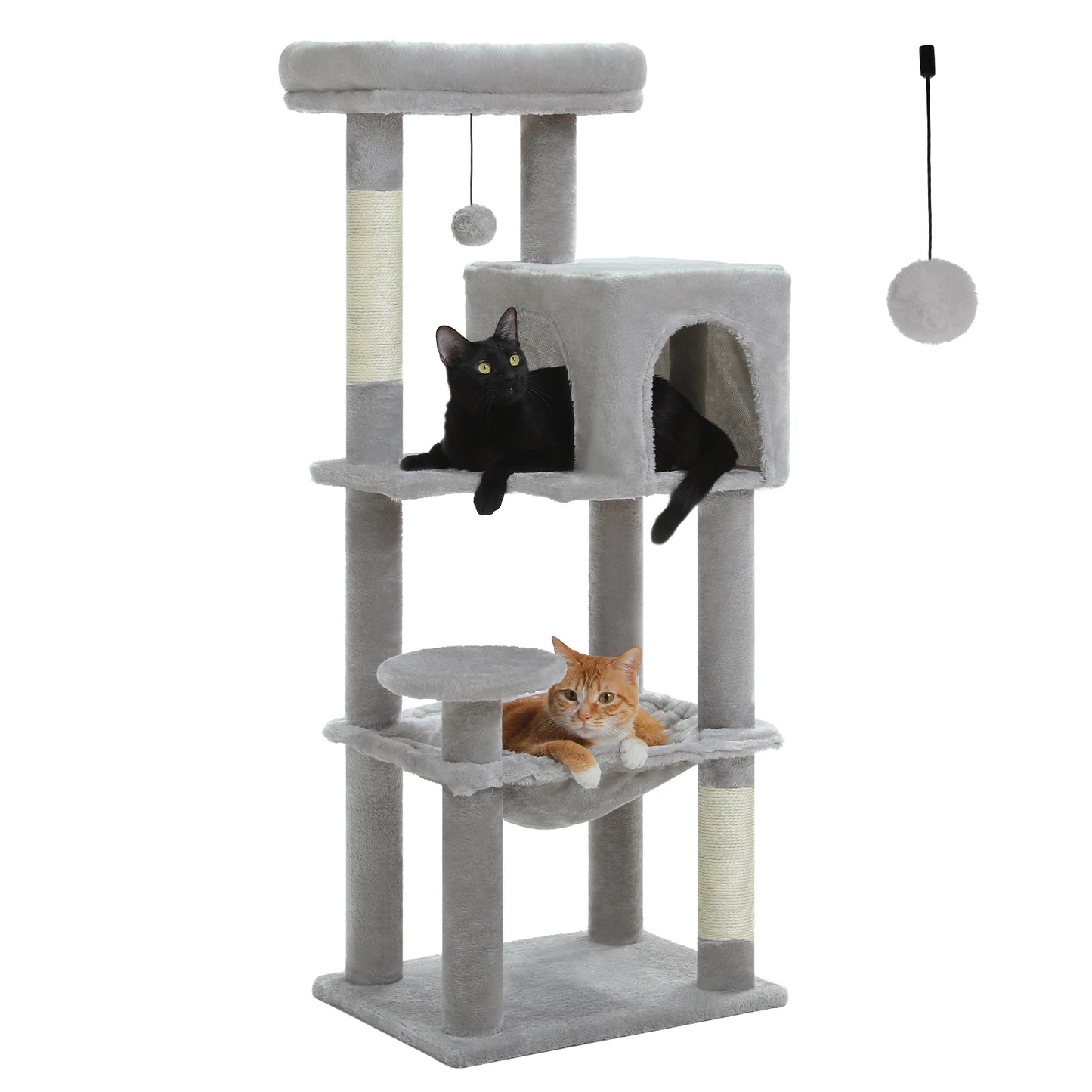 PAWZ Road Multi Level Cat Tree With Sisal Posts Condo