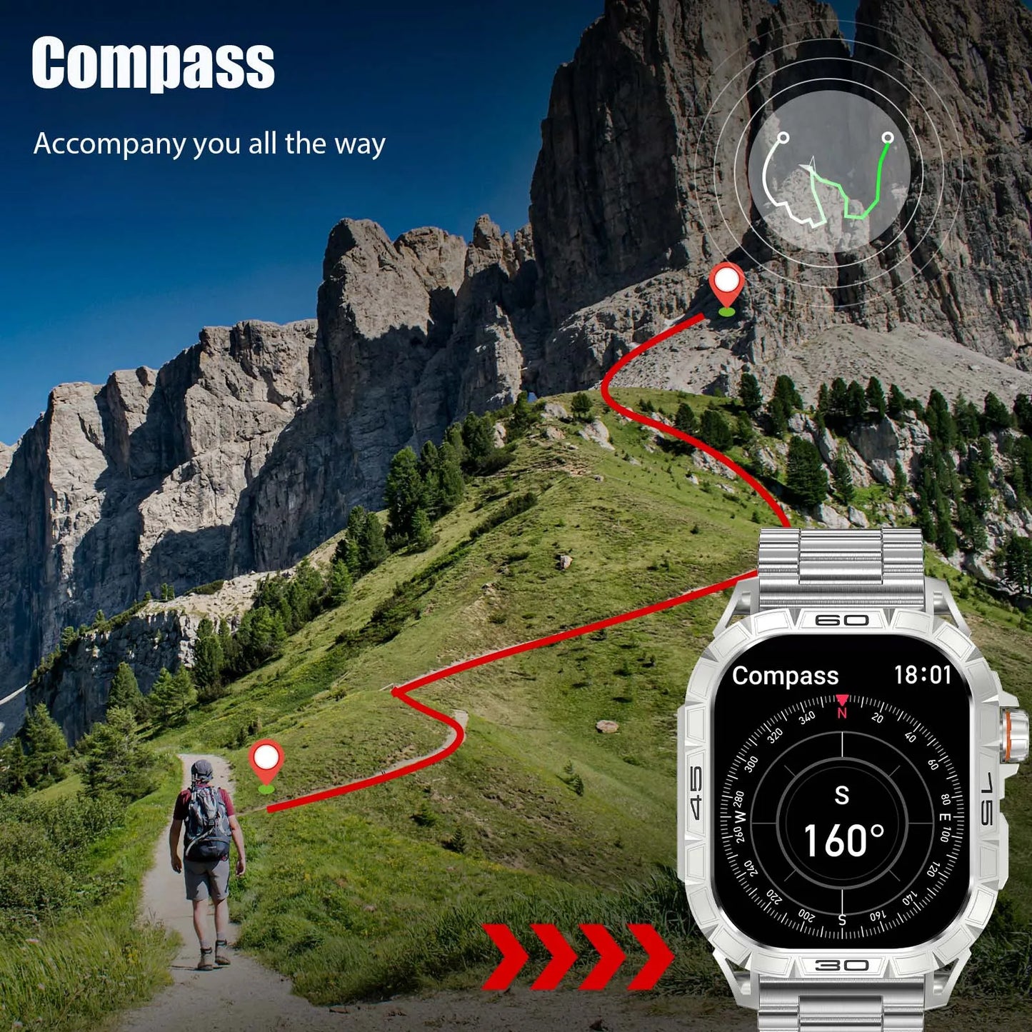 EIGIIS K63 Smartwatch With 100 Sports Modes IP68 Waterproof
