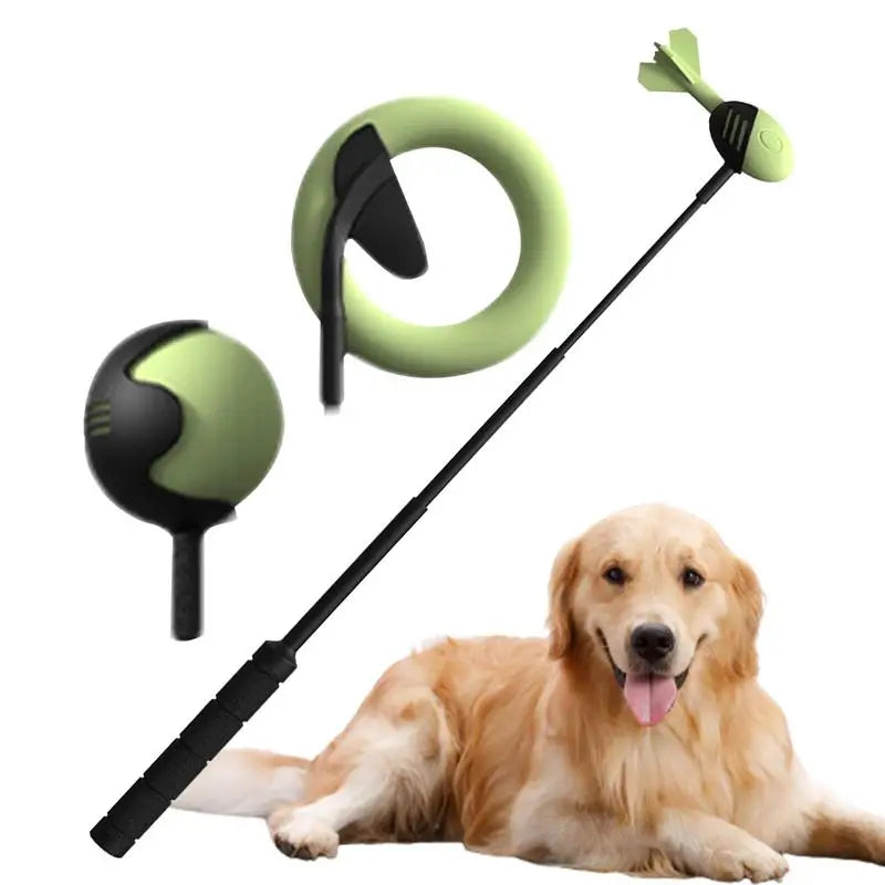 Pet Tennis Launcher Pole Dog Toy For Outdoor Throwing