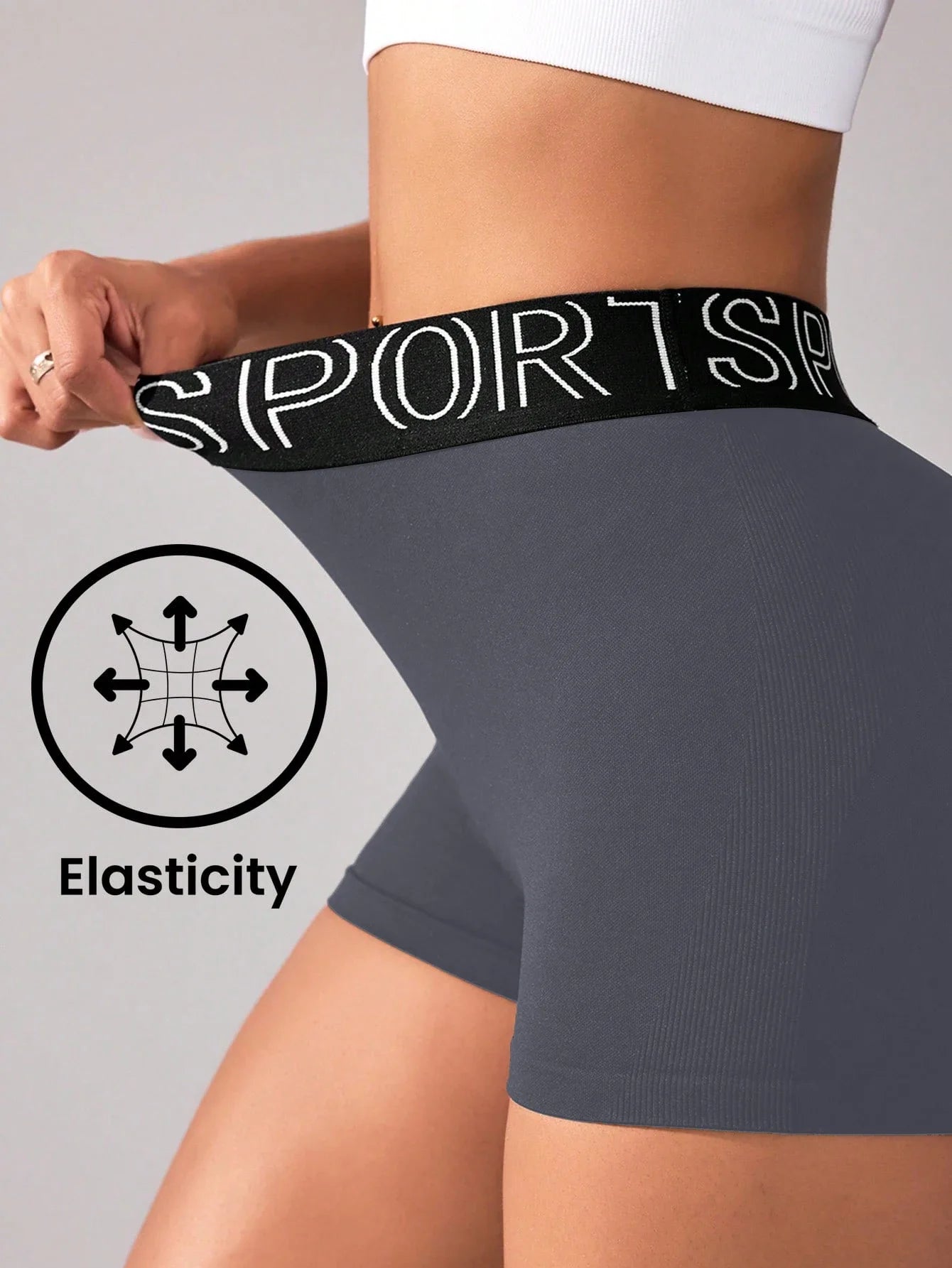 Women Yoga Shorts High Waist Nylon Elastane For Gym And Workout
