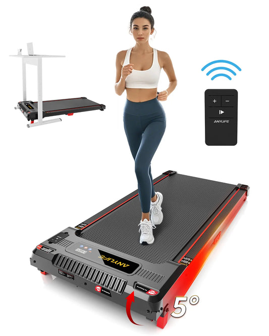 None Under Desk Treadmill 2.5HP Home Walking Pad 330lbs Capacity