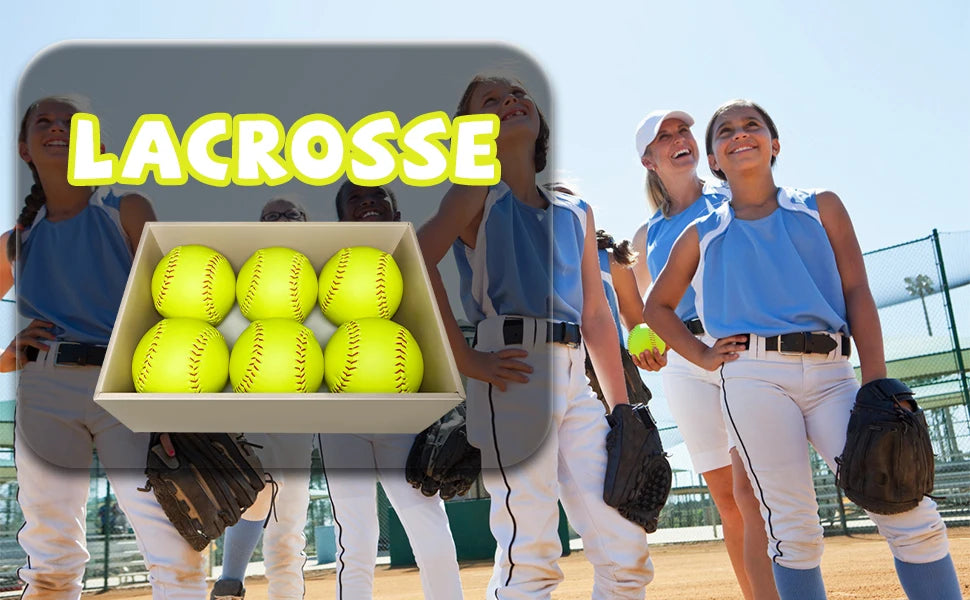 Six Pack Softball Practice Balls For Youth And Adults