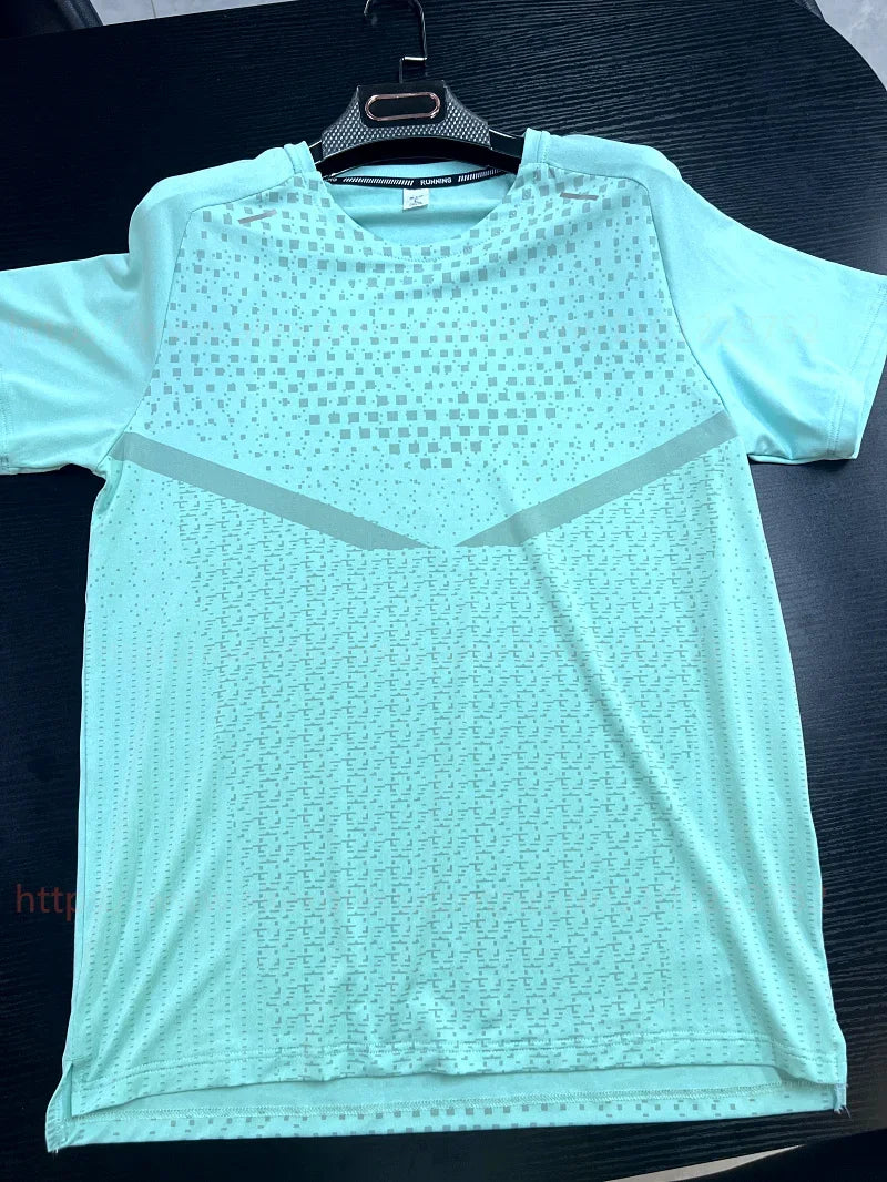 Women Breathable Quick Dry Gym Shirt Short Sleeve Polyester