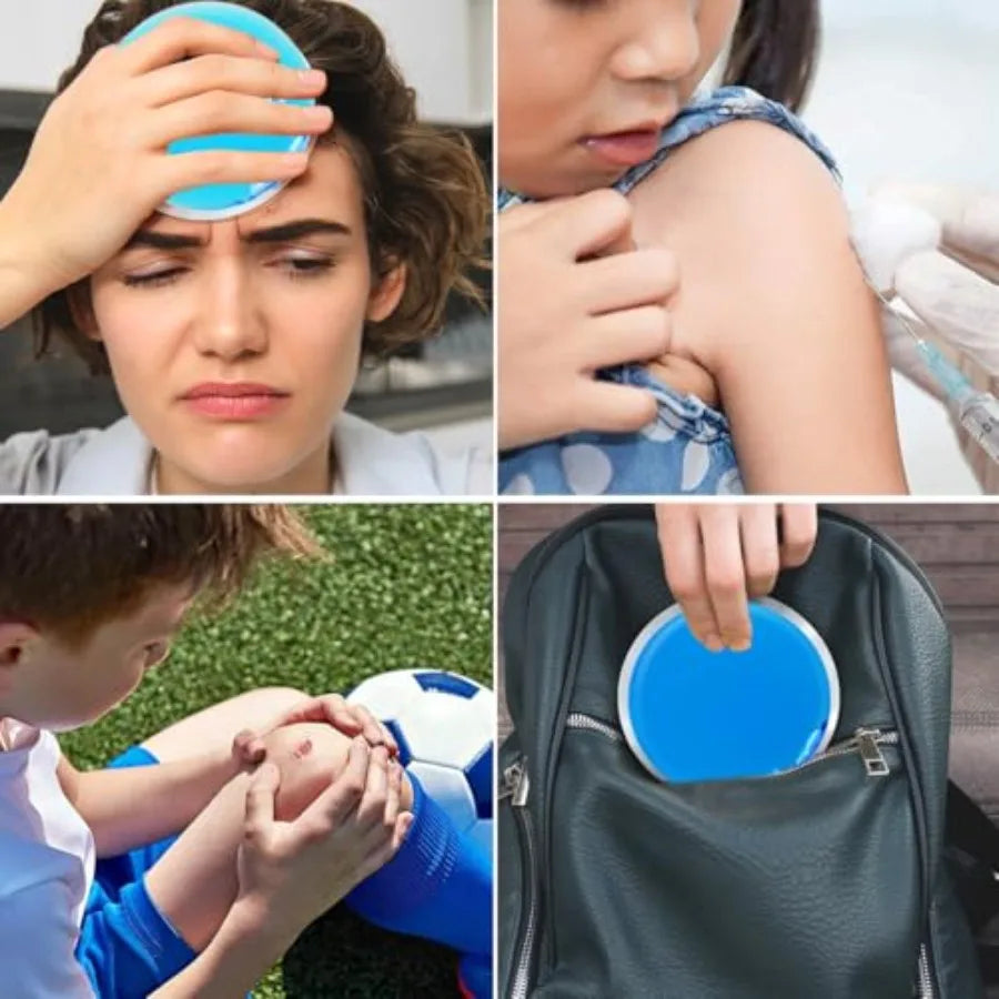 Round Gel Ice Packs Reusable Hot Cold Relief For Pain