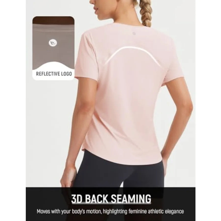 Baleaf Ice Cooling Short Sleeve Top For Women UPF 50+