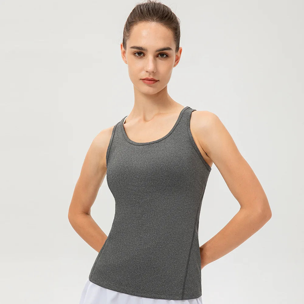Women Quick Dry Performance Yoga Vest Sleeveless Sports Top