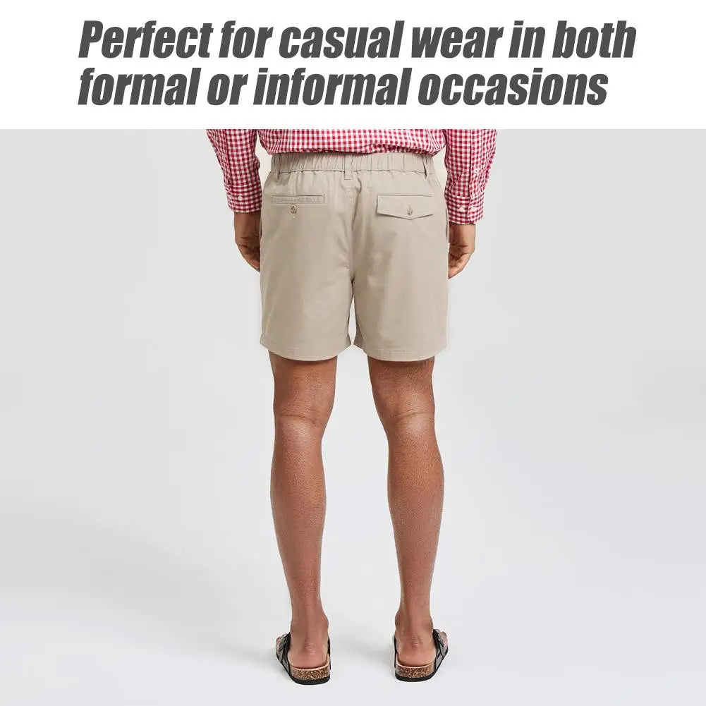 Men's Cotton Mesh Swim Trunks With Zipper Pockets Comfort Fit