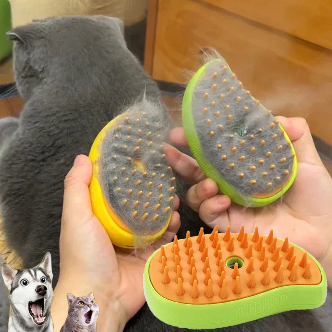 Cat Dog Steam Brush Grooming Sprayer 3 In 1 Massage