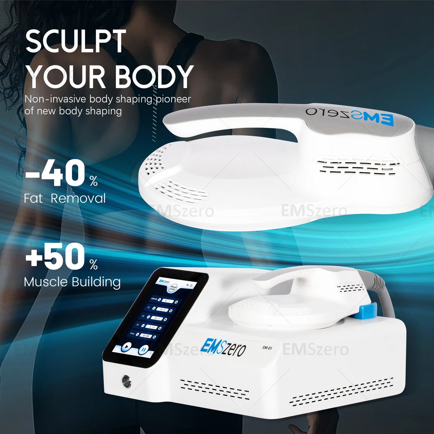 Myoslim EMS Zero Muscle Sculpt Machine 6500W Body Stimulator