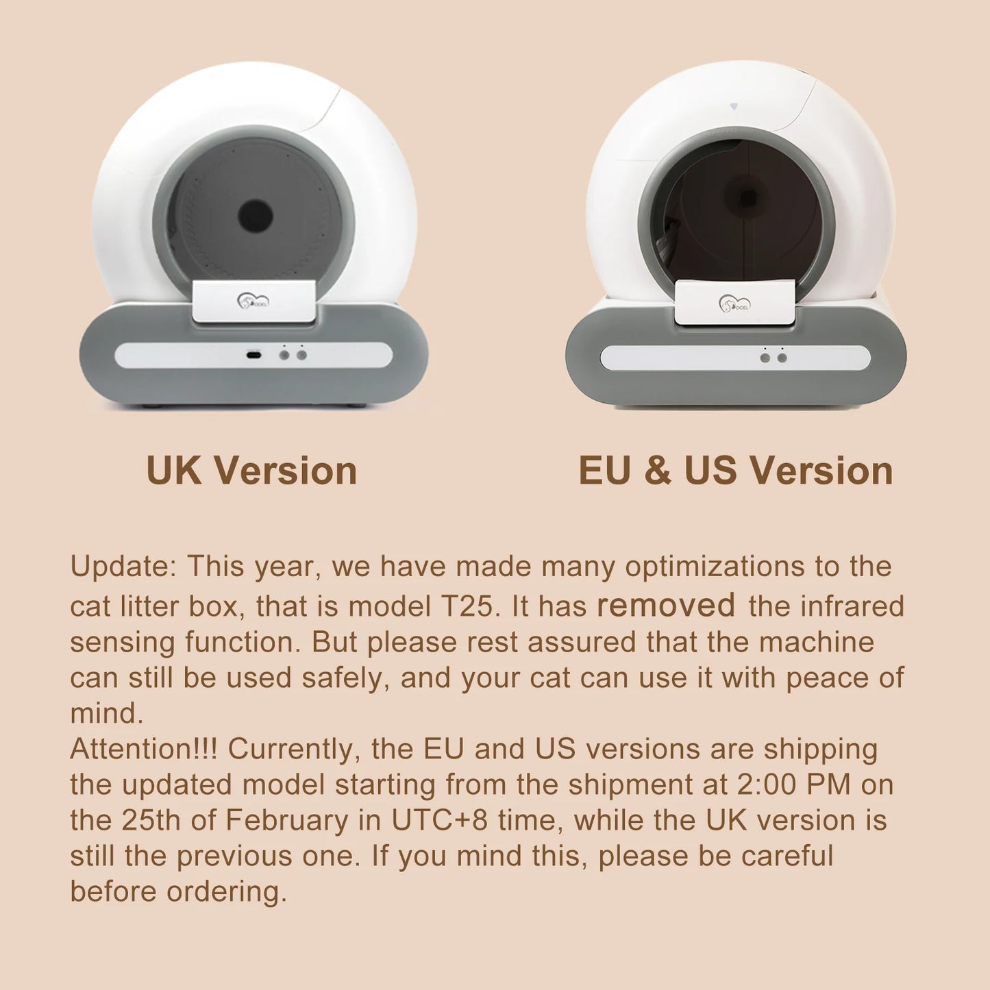 DOEL Self Cleaning Cat Litter Box AppEnabled 2 4G WiFi