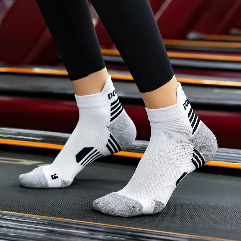 Marathon Running Socks Unisex Ankle Cushioned Low Cut Mesh