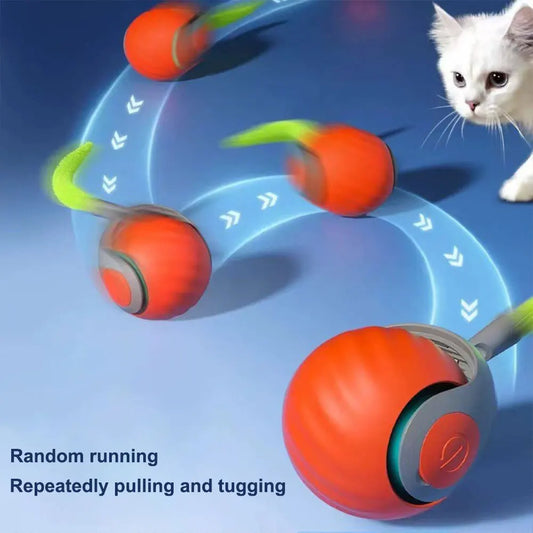 Automatic Moving Cat Ball Toy USB Rechargeable Pet Toy