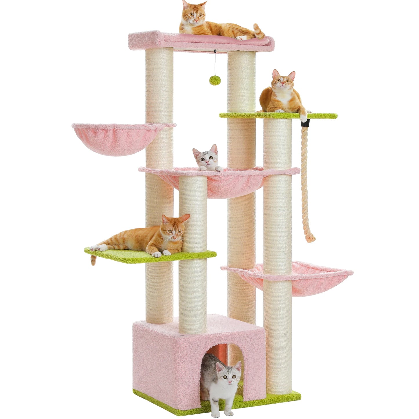 PAWZ Road Large Cat Tree for Big Cats With Hammock