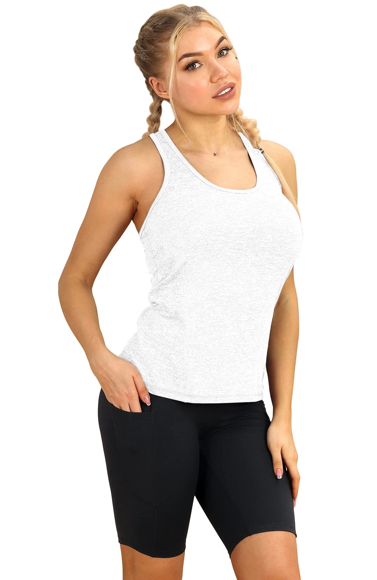 OVESPORTCN Womens Yoga Tank Tops 3 Pack Quick Dry Shirts
