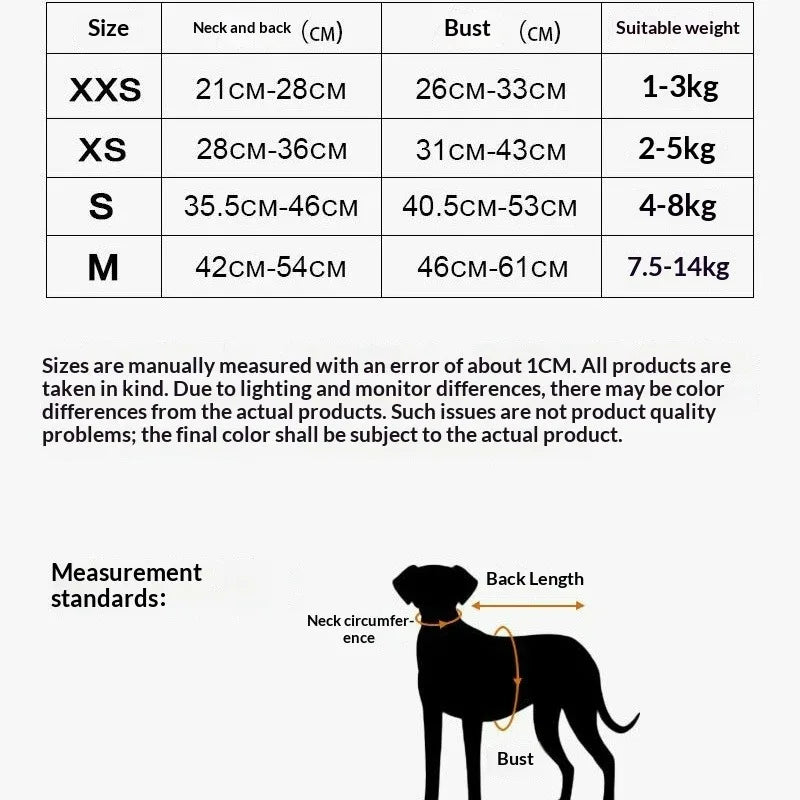 Aminger Corduroy Dog Harness Vest Style Adjustable Leash