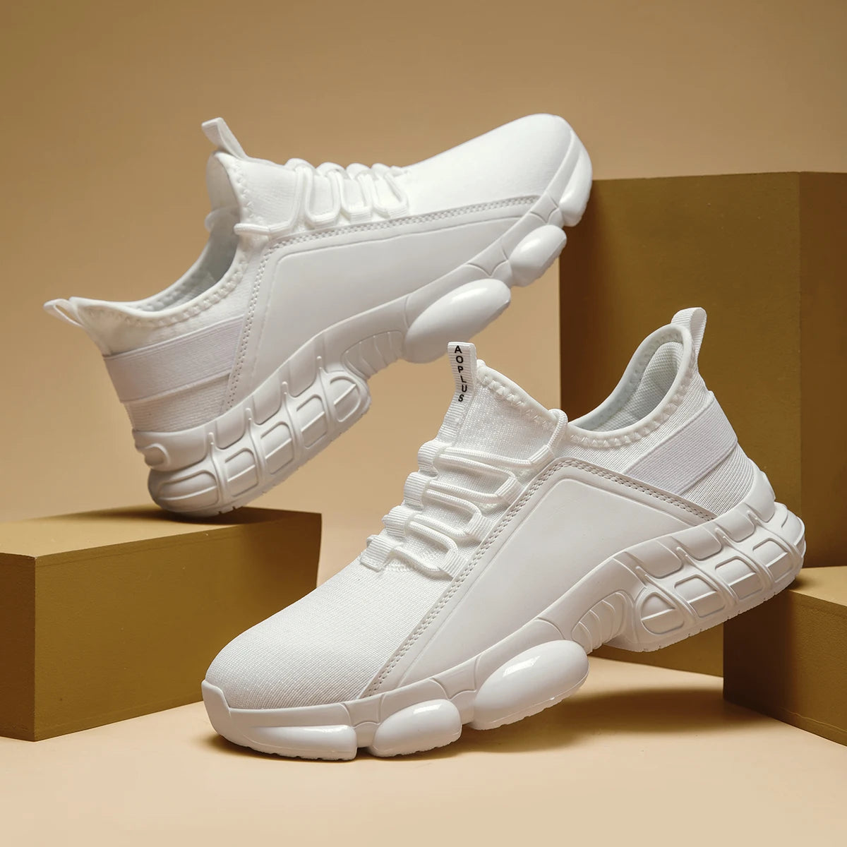 None Men's Four Season Casual Sports Shoes Anti Slip Comfort