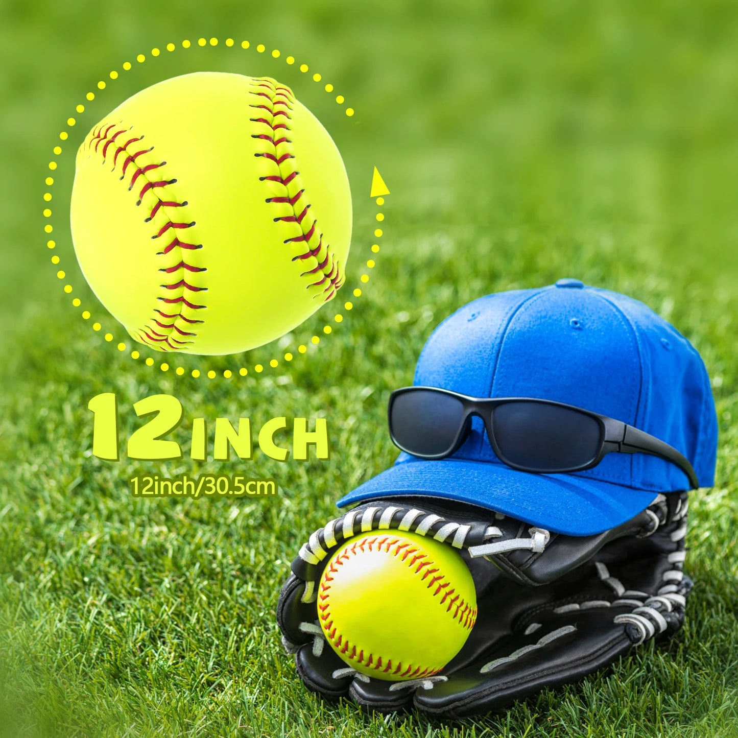 Six Pack Softball Practice Balls For Youth And Adults