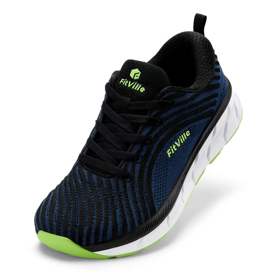 Fitville Men FlowCore V2 Wide Toe Box Running Shoes Cushioned