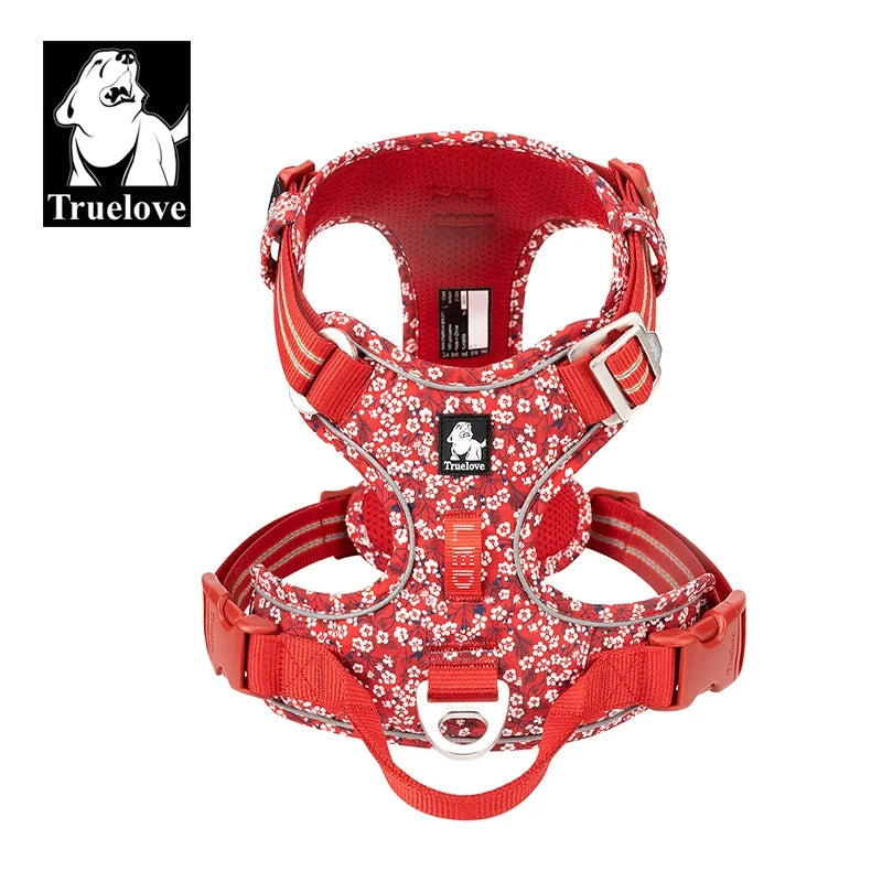 TrueLove Dog Harness Reflective Padded Quick Release Nylon