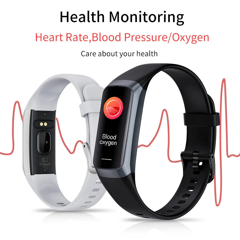 LIGE Amoled Smart Watch Men Women Heart Rate Waterproof Tracker