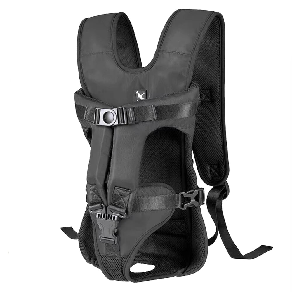 Nylon Dog Carrier Backpack With Thickened Sponge Front Hands Free Outdoor