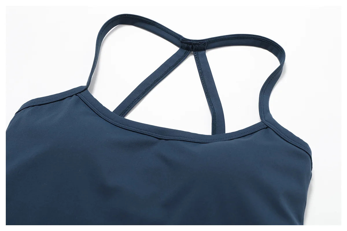 Women Cross Back Yoga Sports Bra Breathable Push Up Top