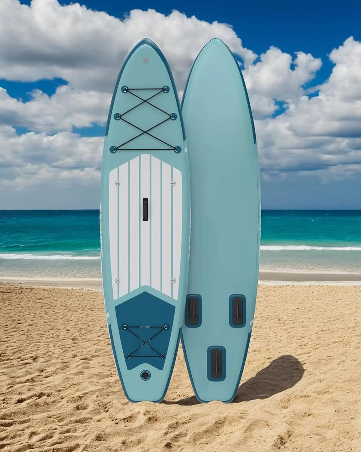 None Inflatable Stand Up Paddle Board With Non-Slip EVA Deck And Accessories