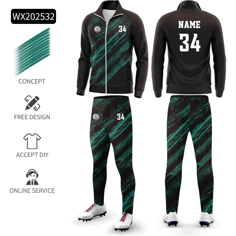 JianfeiCN Full Zip Fleece Tracksuit For Men And Women