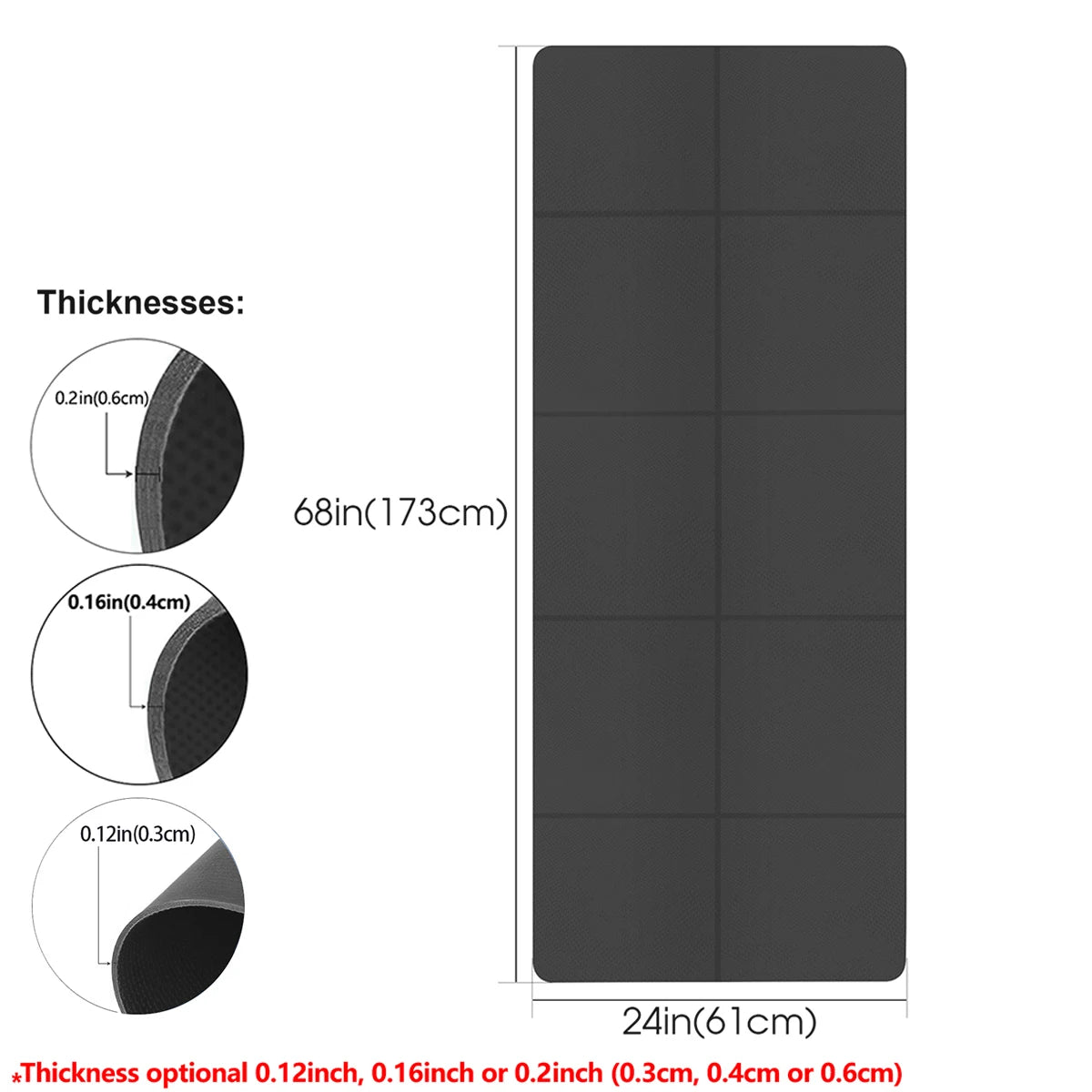 Eco Friendly Foldable Yoga Mat EVA Folding Travel Portable
