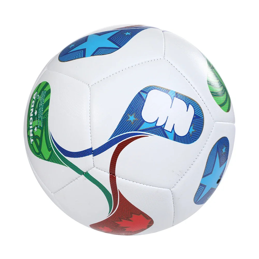 LISM Soccer Ball PU Leather Seamless Wear Resistant