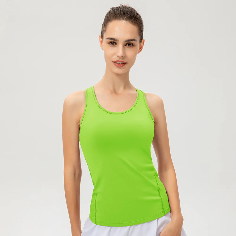 Women Quick Dry Performance Yoga Vest Sleeveless Sports Top