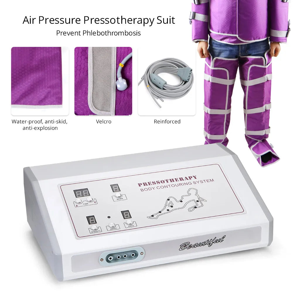 Air Pressure Slimming Suit Pressotherapy Sauna Weight Loss Body Massage