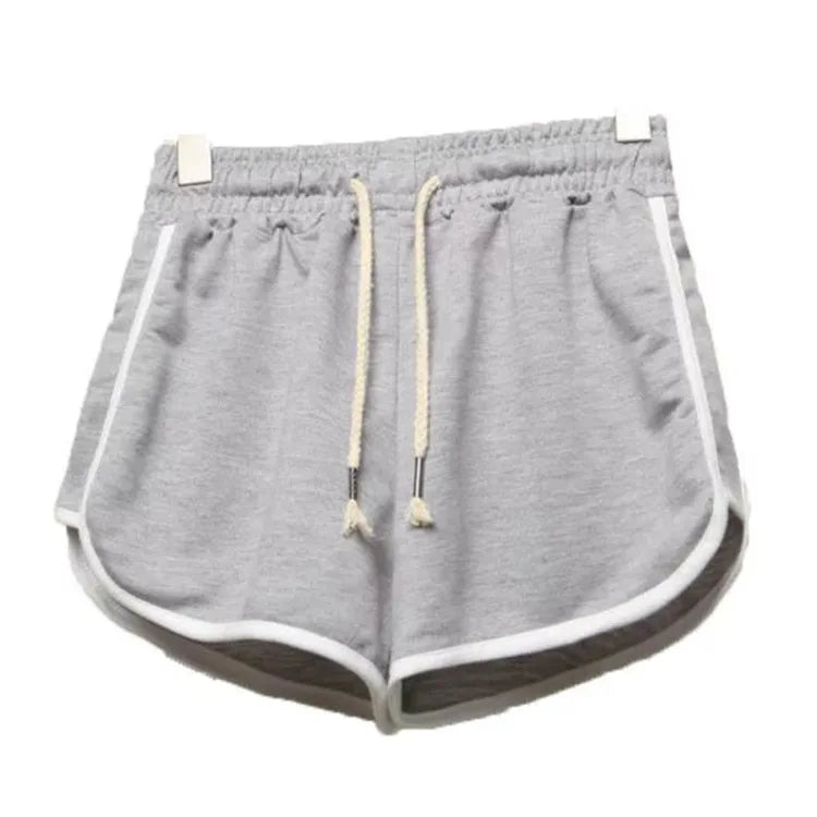 Women Yoga Shorts Breathable Mid Waist Casual Wide Leg