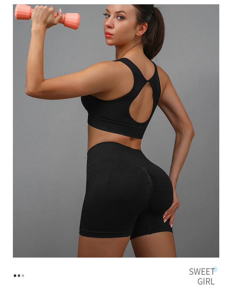 Women Yoga Shorts High Waist Workout Tights for Gym and Running
