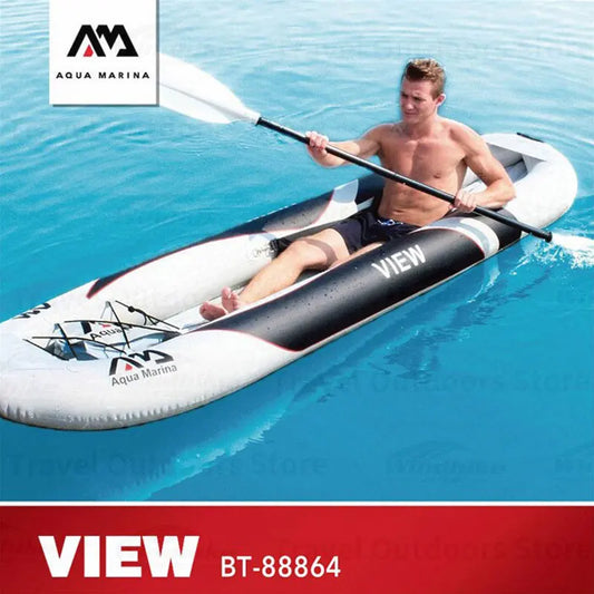 AQUA MARINA Transparent Viewport Inflatable Kayak With Paddle